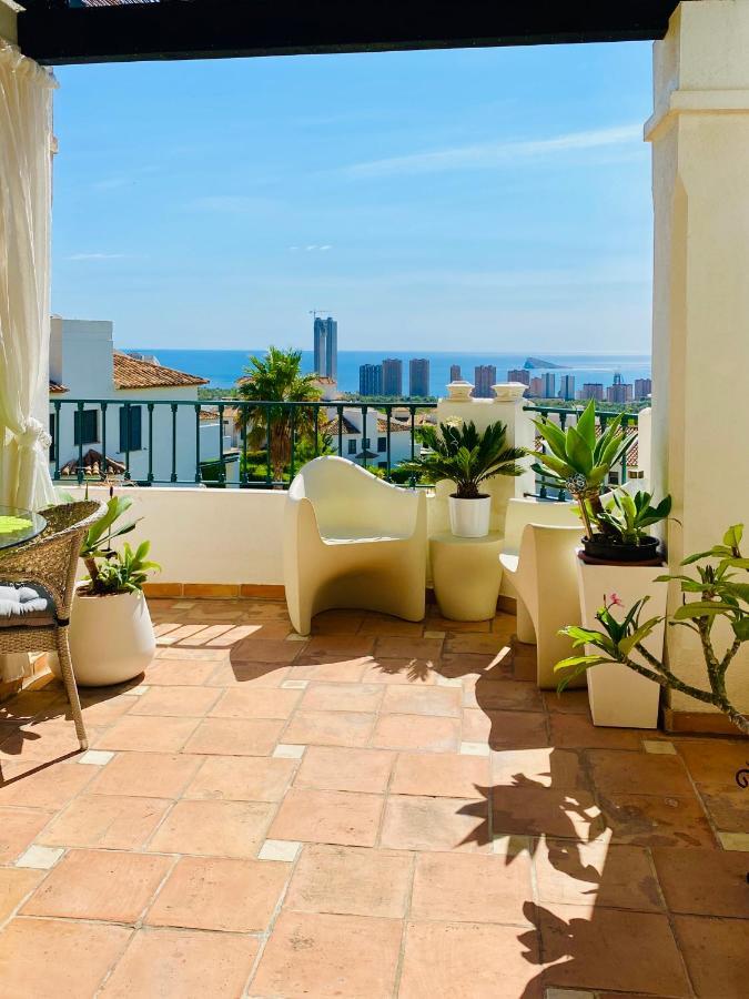 Balcon De Sierra Cortina! Panoramic Sea View ! Apartment Finestrat Exterior photo