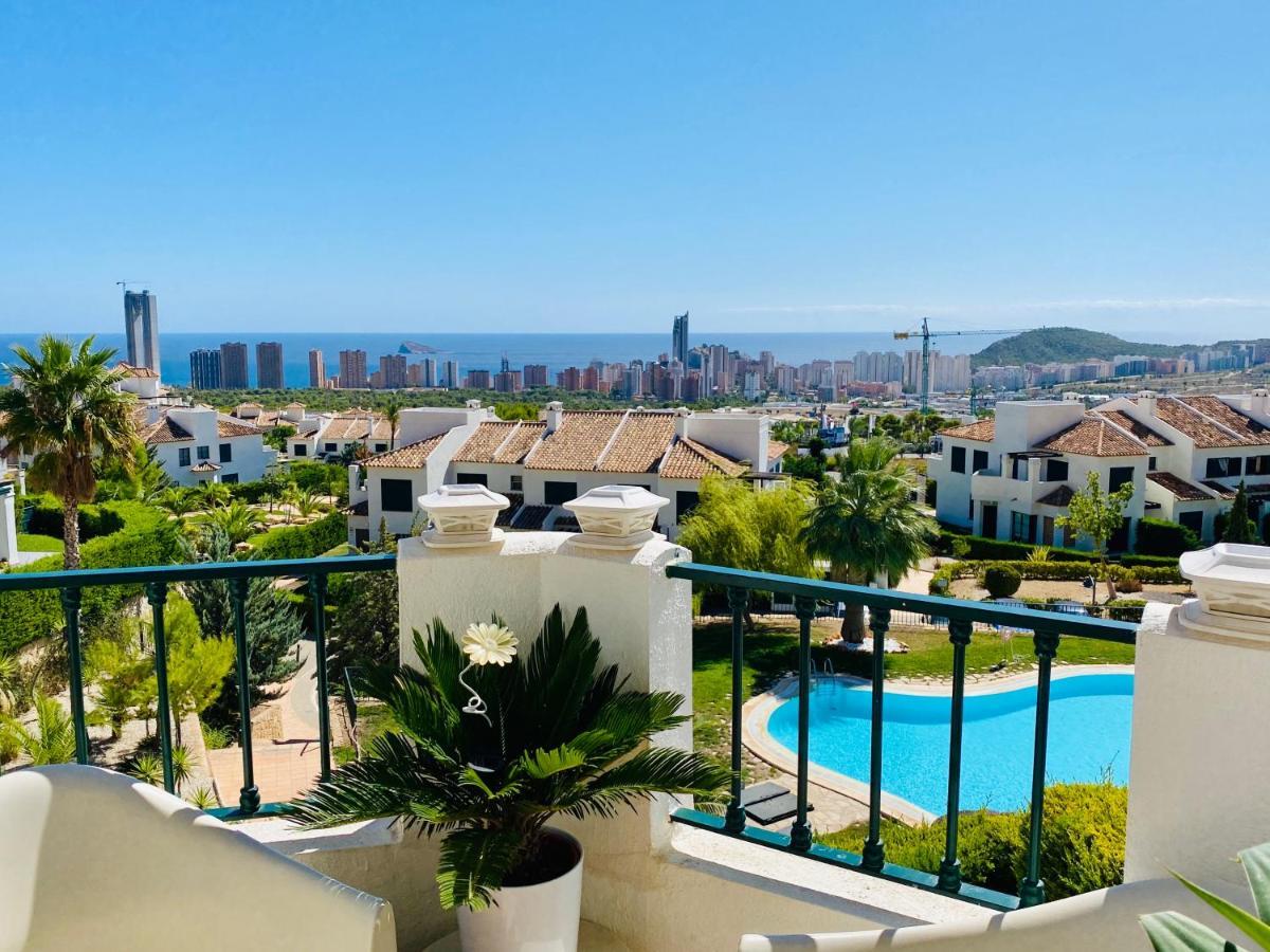 Balcon De Sierra Cortina! Panoramic Sea View ! Apartment Finestrat Exterior photo