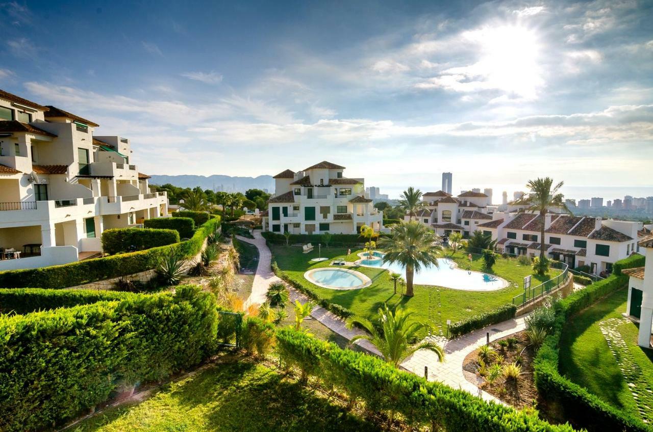 Balcon De Sierra Cortina! Panoramic Sea View ! Apartment Finestrat Exterior photo